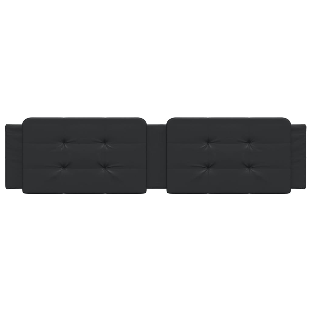 Cuscino Testiera Nero 200 cm in Similpelle