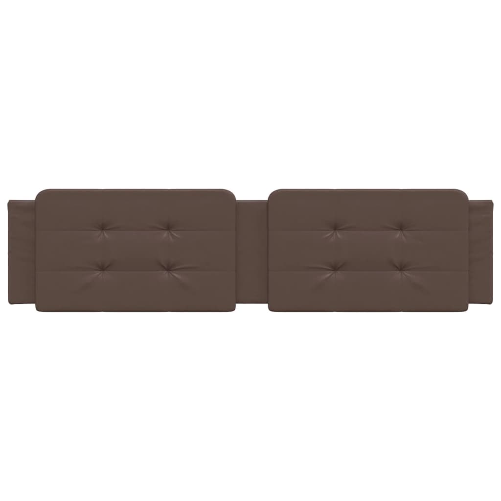Cuscino Testiera Marrone 200 cm in Similpelle