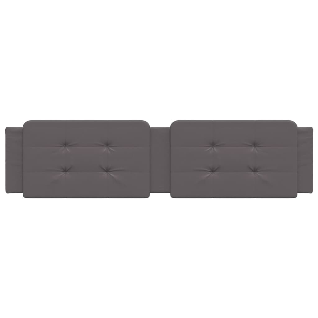 Cuscino Testiera Grigio 200 cm in Similpelle