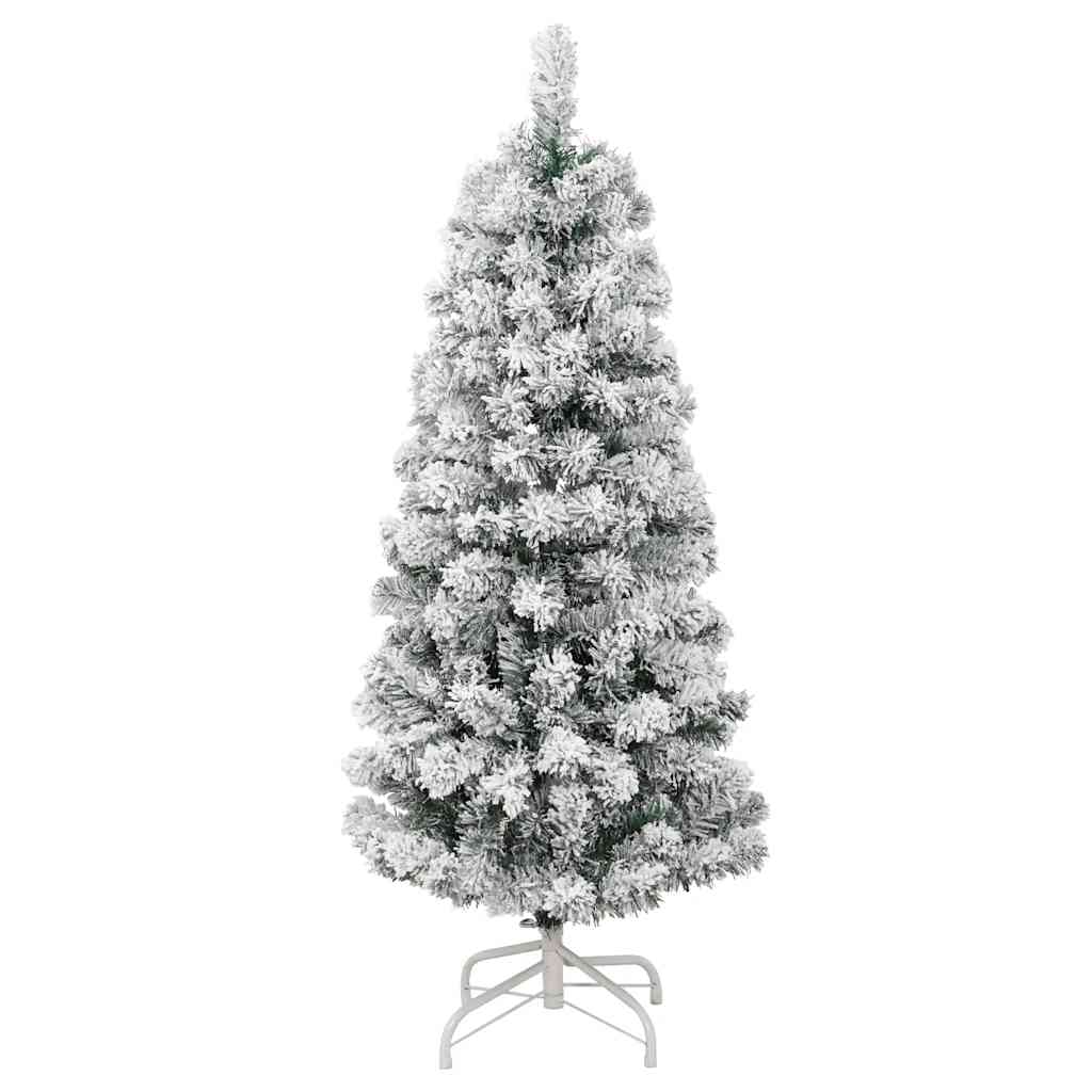 Albero Natale Incernierato con 150 LED e Palline 150 cm