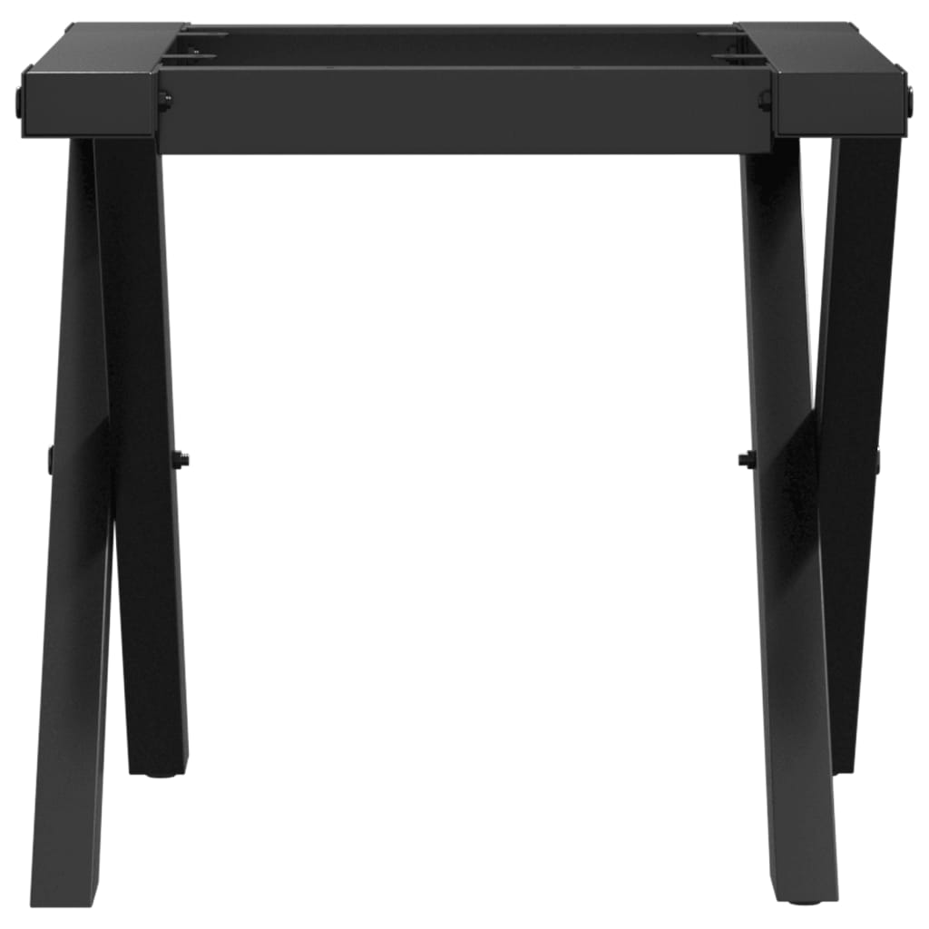 Telaio Gambe a X per Tavolino da Salotto 40x40x33 cm in Acciaio