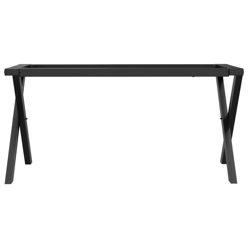 Telaio Gambe a X per Tavolino da Salotto 90x30x43 cm in Acciaio