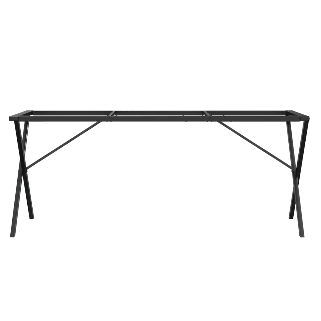 Telaio Gambe a X per Tavolo da Pranzo 180x80x73 cm in Acciaio