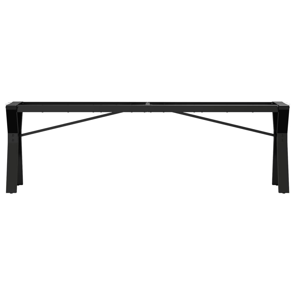 Telaio Gambe a Y per Tavolino da Salotto 140x30x43cm in Acciaio