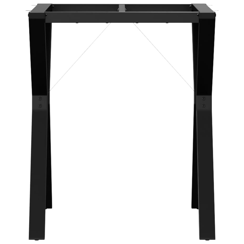 Telaio Gambe a Y per Tavolo da Pranzo 60x60x73 cm in Acciaio
