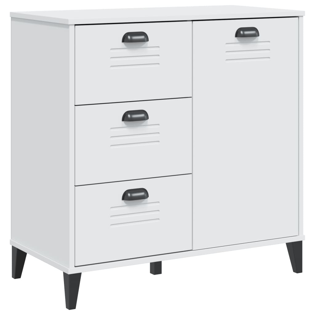 Credenza VIKEN Bianca 80x40x80 cm in Legno Multistrato