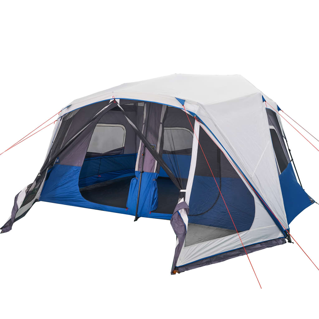 Tenda Famiglia con LED 10 Persone Verde Chiaro Rilascio Rapido