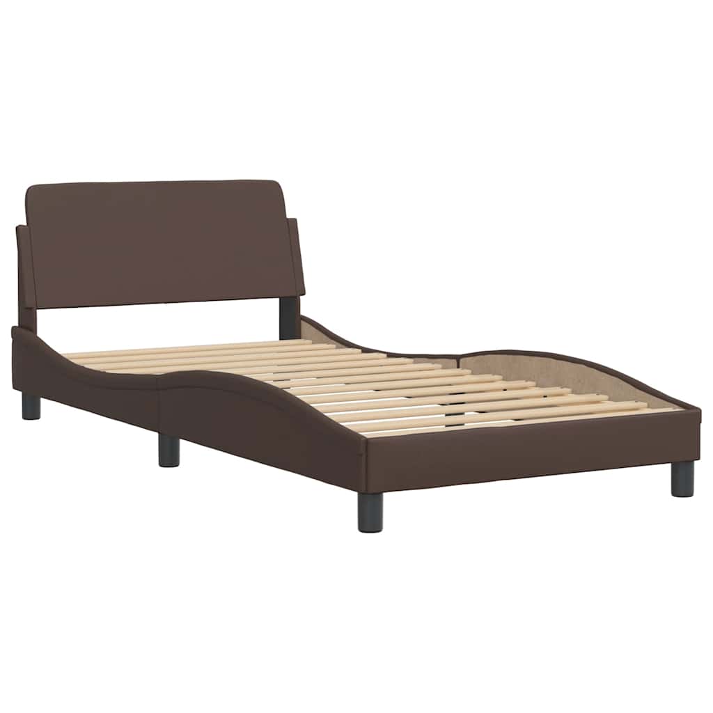 Giroletto senza Materasso Hvar Marrone 100x200 cm in Similpelle