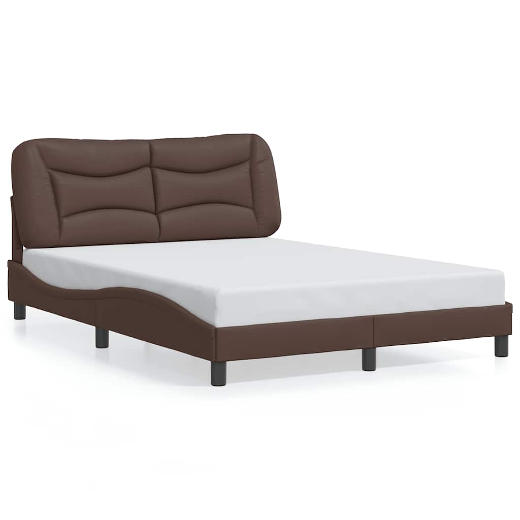Giroletto senza Materasso Hvar Marrone 140x190 cm in Similpelle