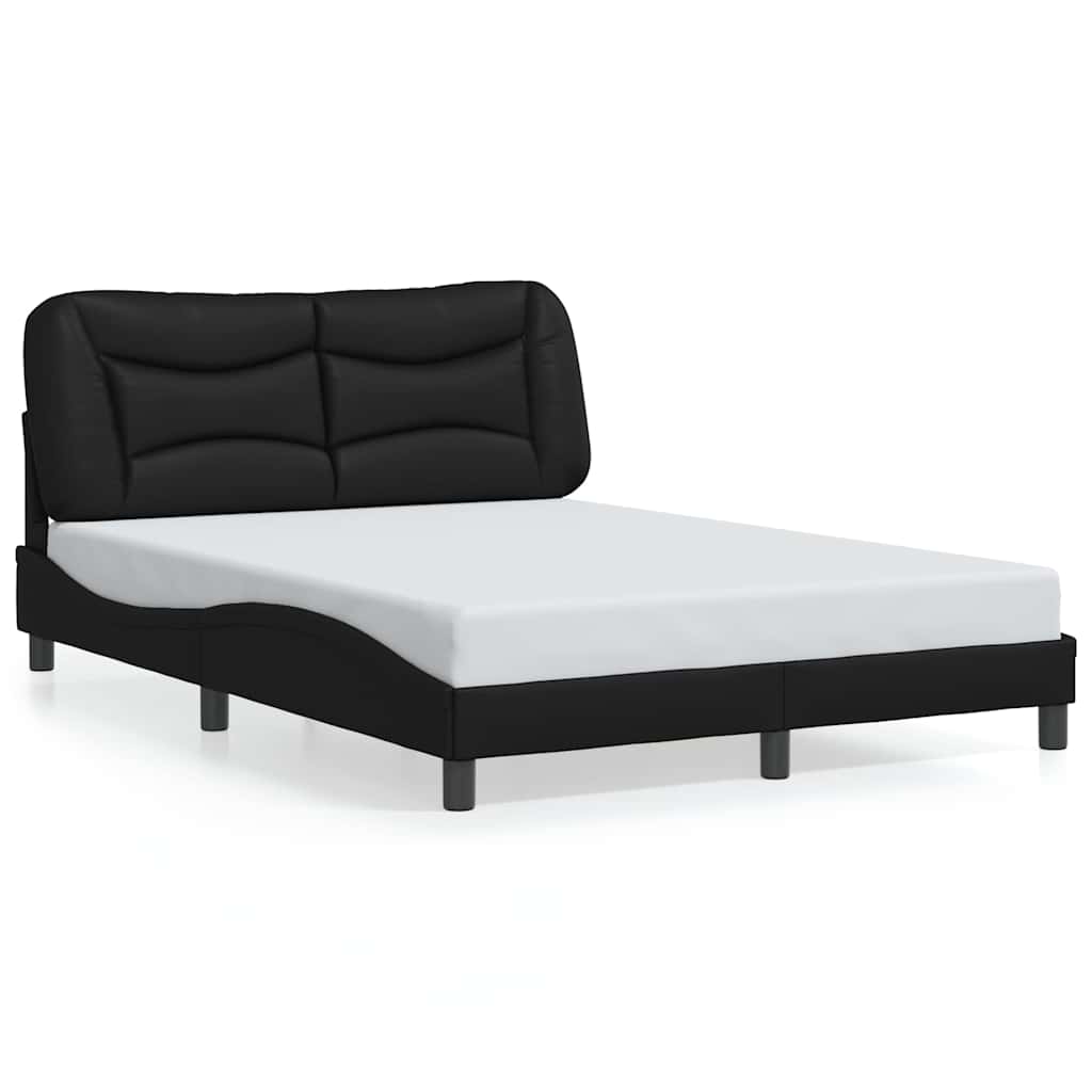 Giroletto senza Materasso Hvar Nero 140x200 cm in Similpelle