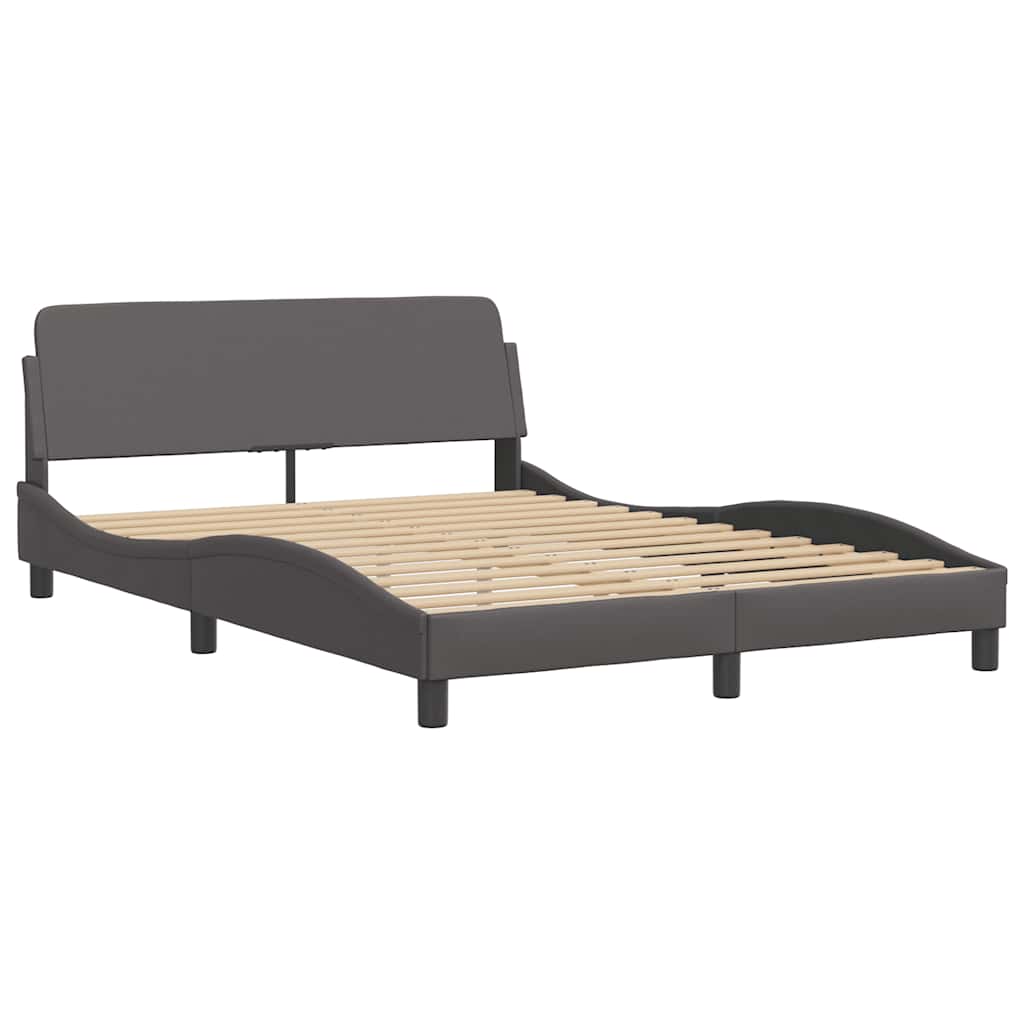 Giroletto Viana senza Materasso Crema 140x190 cm in Similpelle