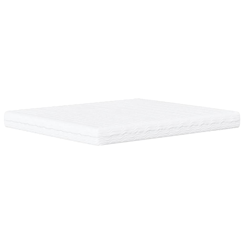 Letto con Materasso Dover Bianco e Nero 160x200cm Similpelle