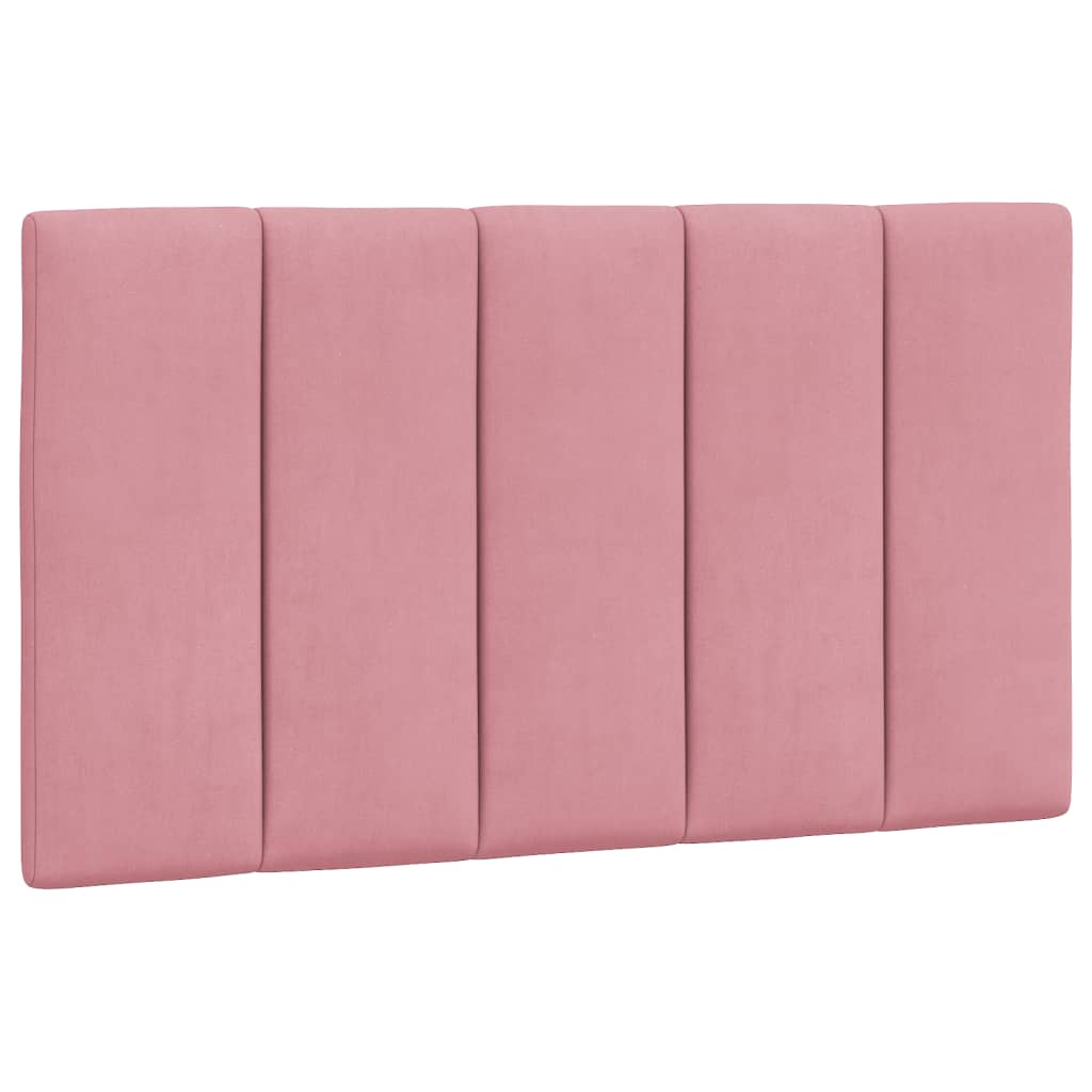 Letto con Materasso Hanko Rosa 90x190 cm in Velluto