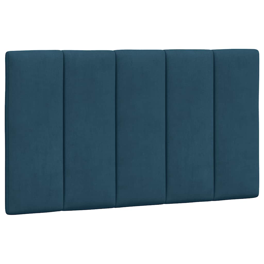 Letto con Materasso Hanko Blu 90x200 cm in Velluto