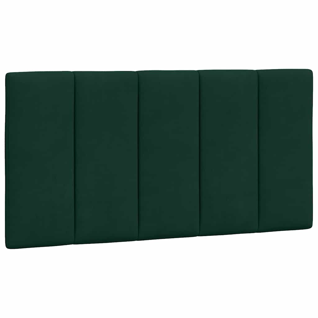 Letto con Materasso Hanko Verde Scuro 100x200 cm in Velluto