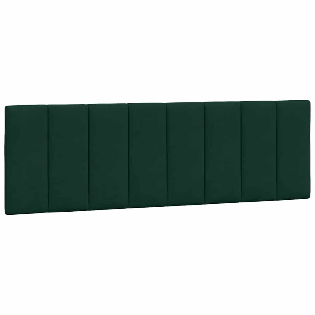 Letto con Materasso Hanko Verde Scuro 160x200 cm in Velluto