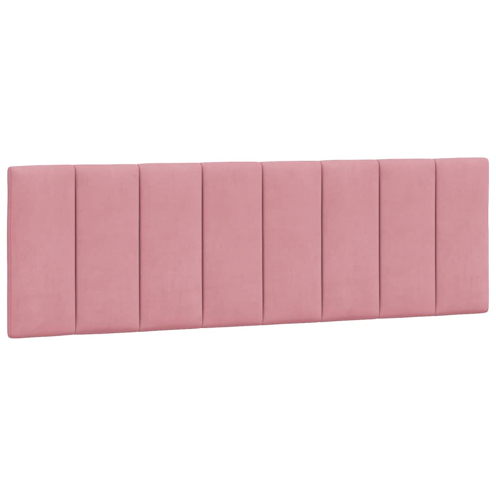 Letto con Materasso Hanko Rosa 160x200 cm in Velluto