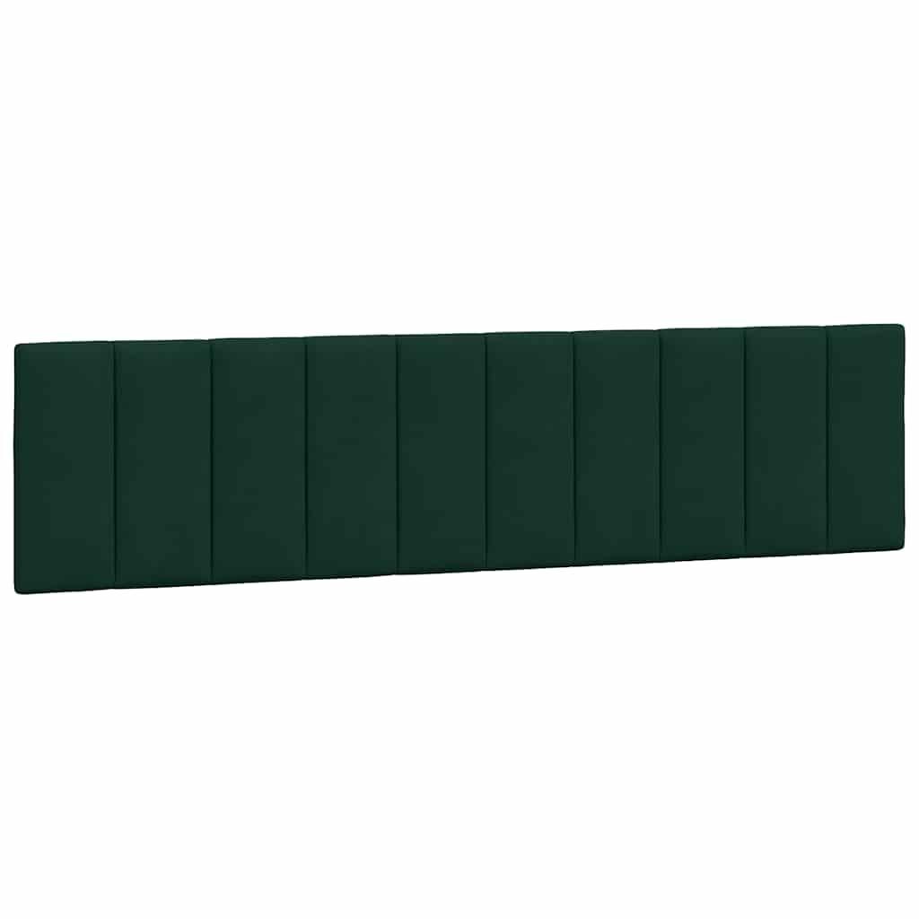Letto con Materasso Hanko Verde Scuro 200x200 cm Velluto