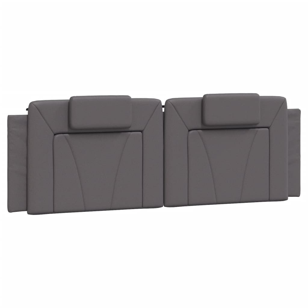 Letto Viana con Materasso Grigio 160x200 cm in Similpelle
