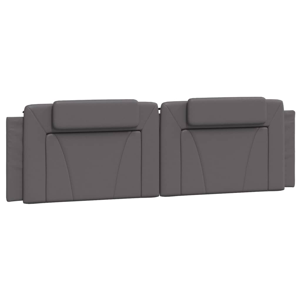 Letto Viana con Materasso Grigio 180x200 cm in Similpelle