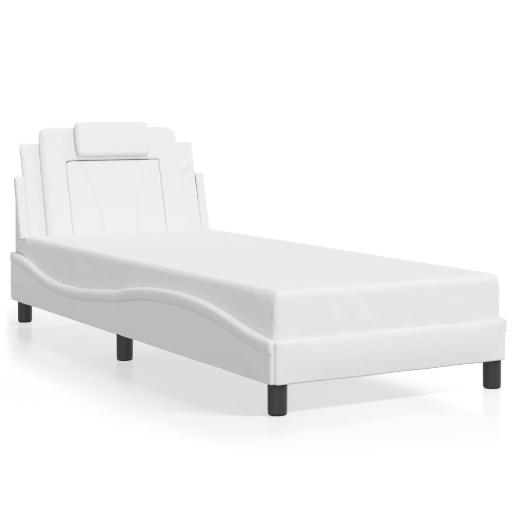 Giroletto Viana con LED senza Materasso Bianco 80x200 cm