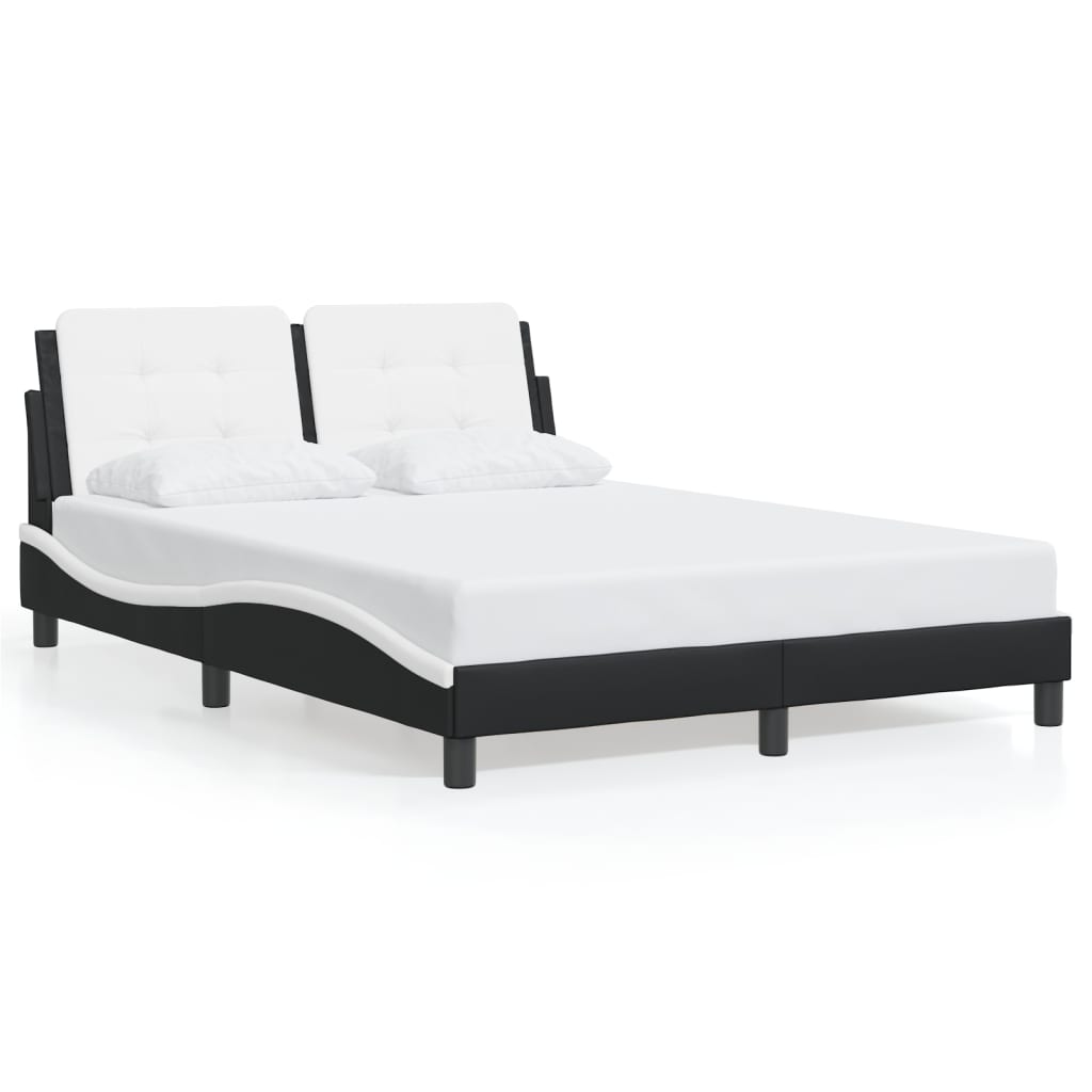Giroletto con LED senza Materasso Zadar Nero e Bianco 140x190 cm