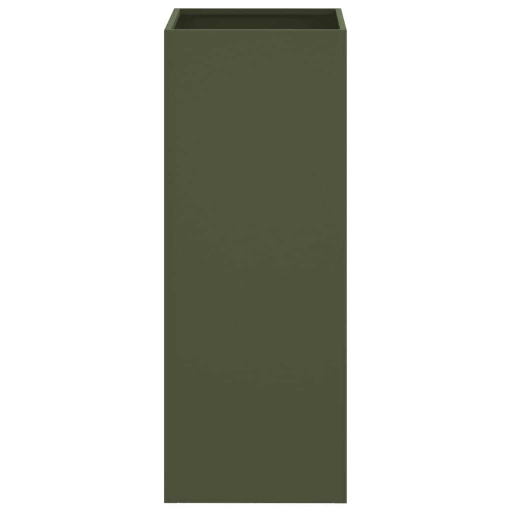 Fioriera Verde Oliva 32x29x75 cm in Acciaio
