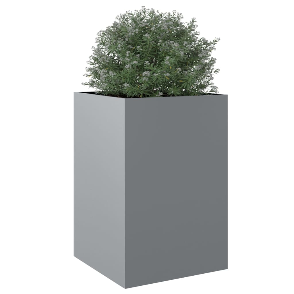 Fioriera Argento 52x48x75 cm in Acciaio Zincato