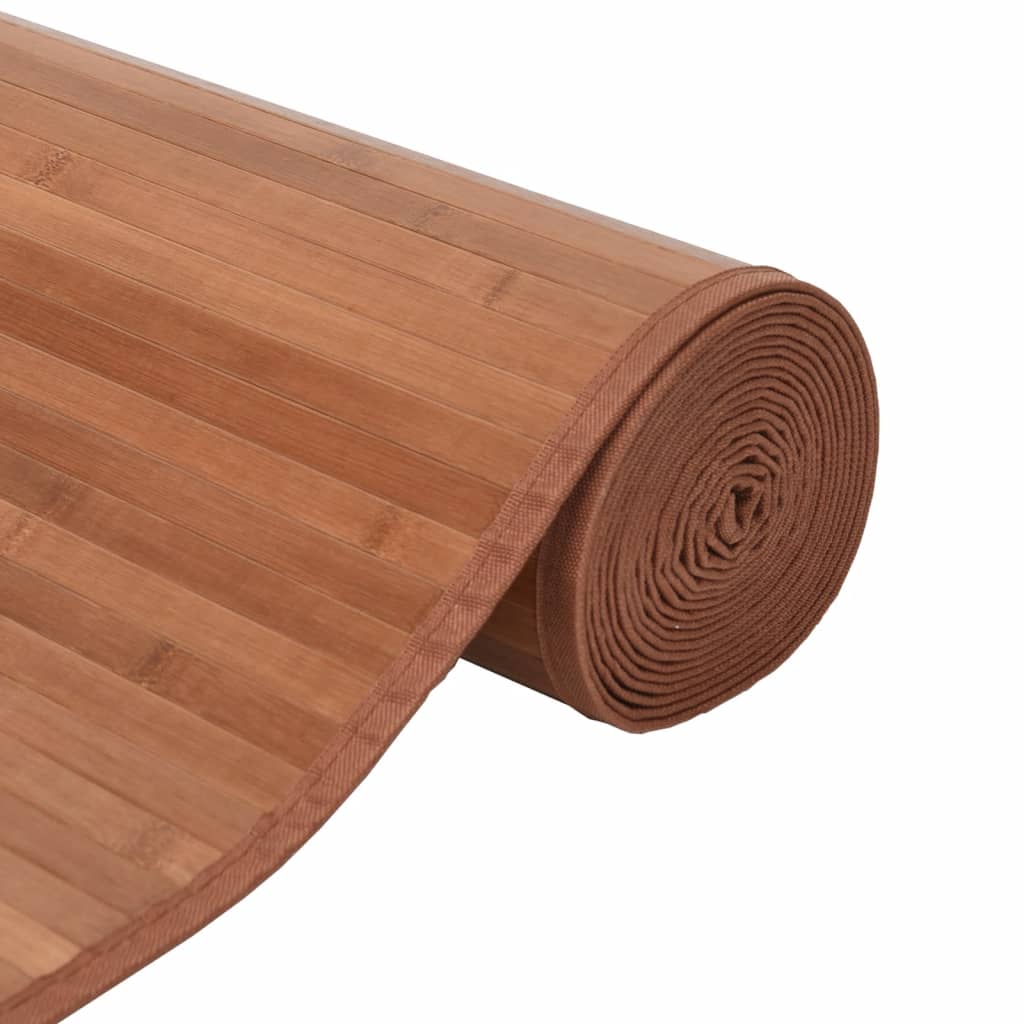 Tappeto Rettangolare Marrone 100x1000 cm in Bambù