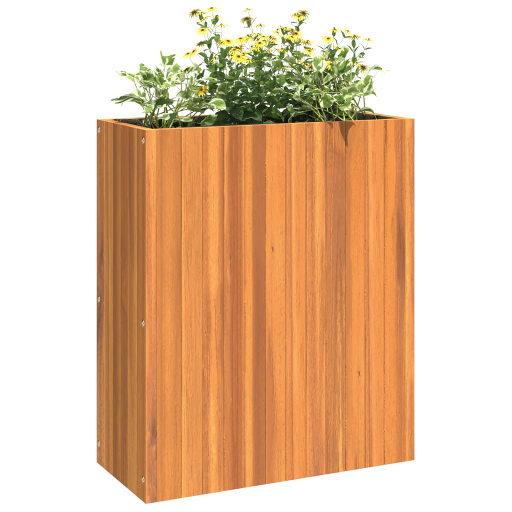 Fioriera da Giardino 59x27,5x70 cm in Legno Massello di Acacia