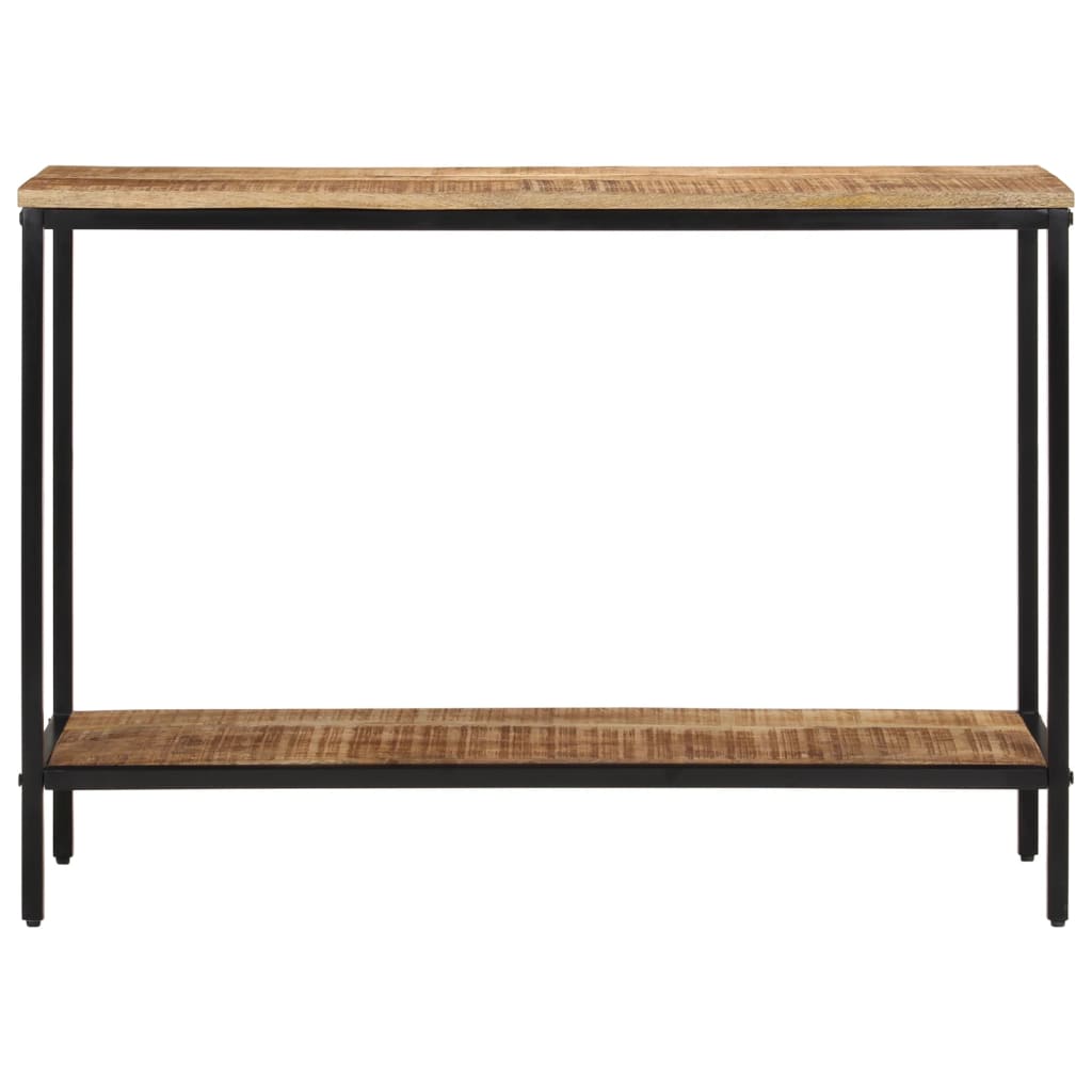 Tavolo Consolle 100x35x70 cm in Legno Massello di Mango Grezzo
