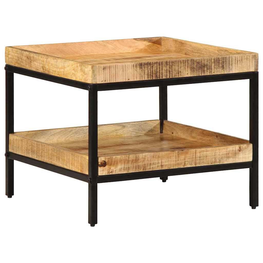 Tavolo laterale Marrone 55 x 55 x 45 cm Legno di mango massello