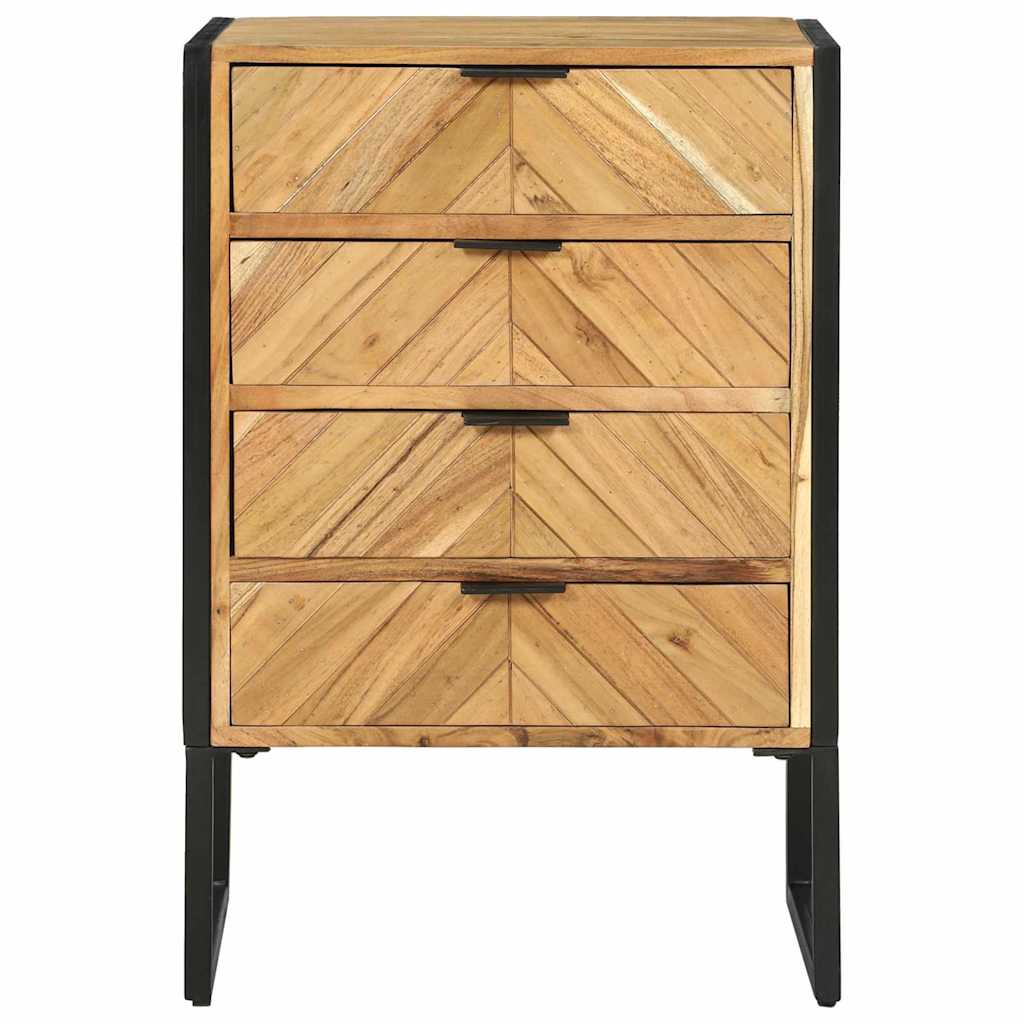 Credenza 70 x 35 x 75 cm Legno massello di acacia