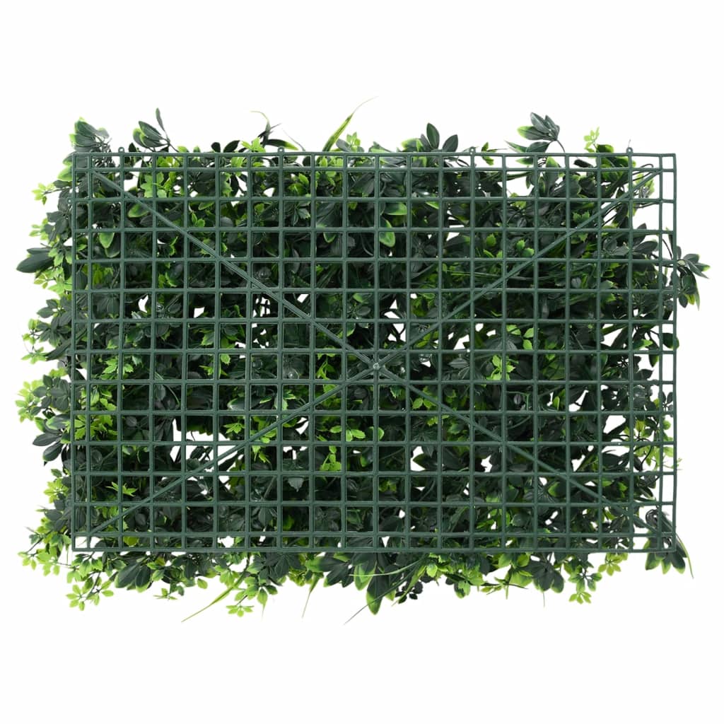  Recinzione Foglie Artificiali 24 pz Verde 40x60 cm