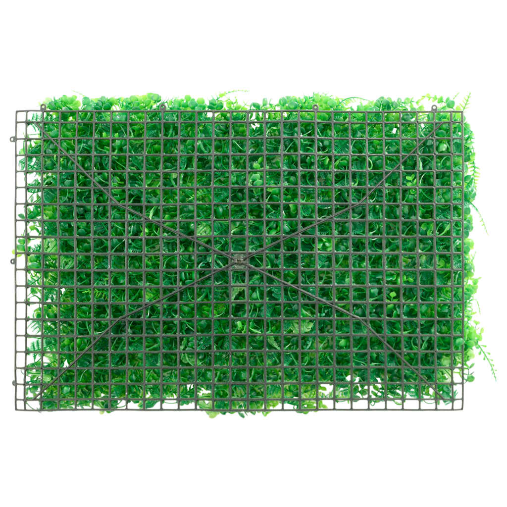  Recinzione Foglie Felce Artificiali 6 pz Verde 40x60 cm