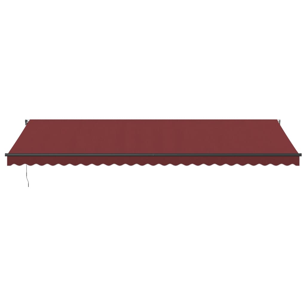 Tenda da Sole Retrattile Automatica con LED Bordò 600x350 cm