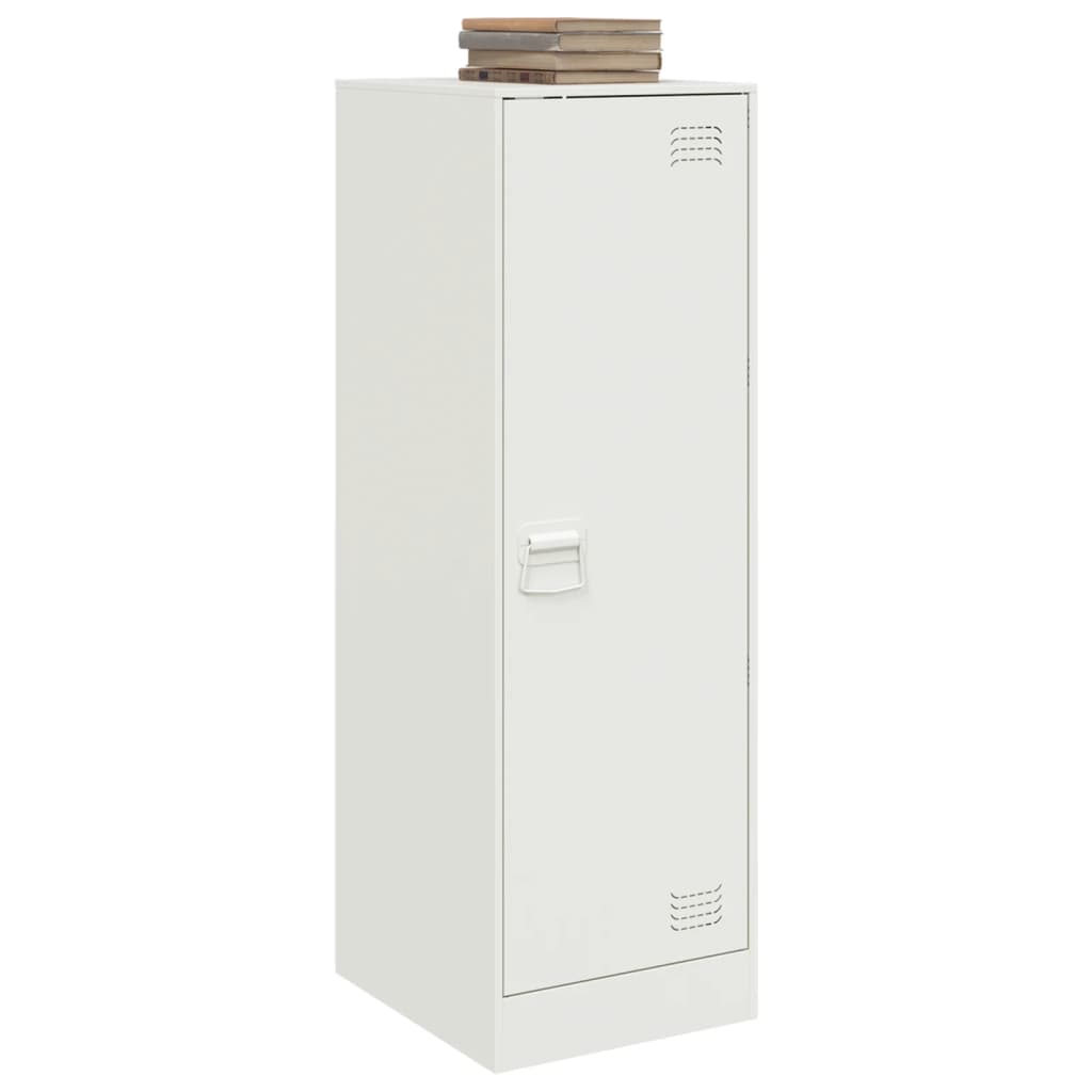 Credenza Bianca 34,5x39x107 cm in Acciaio