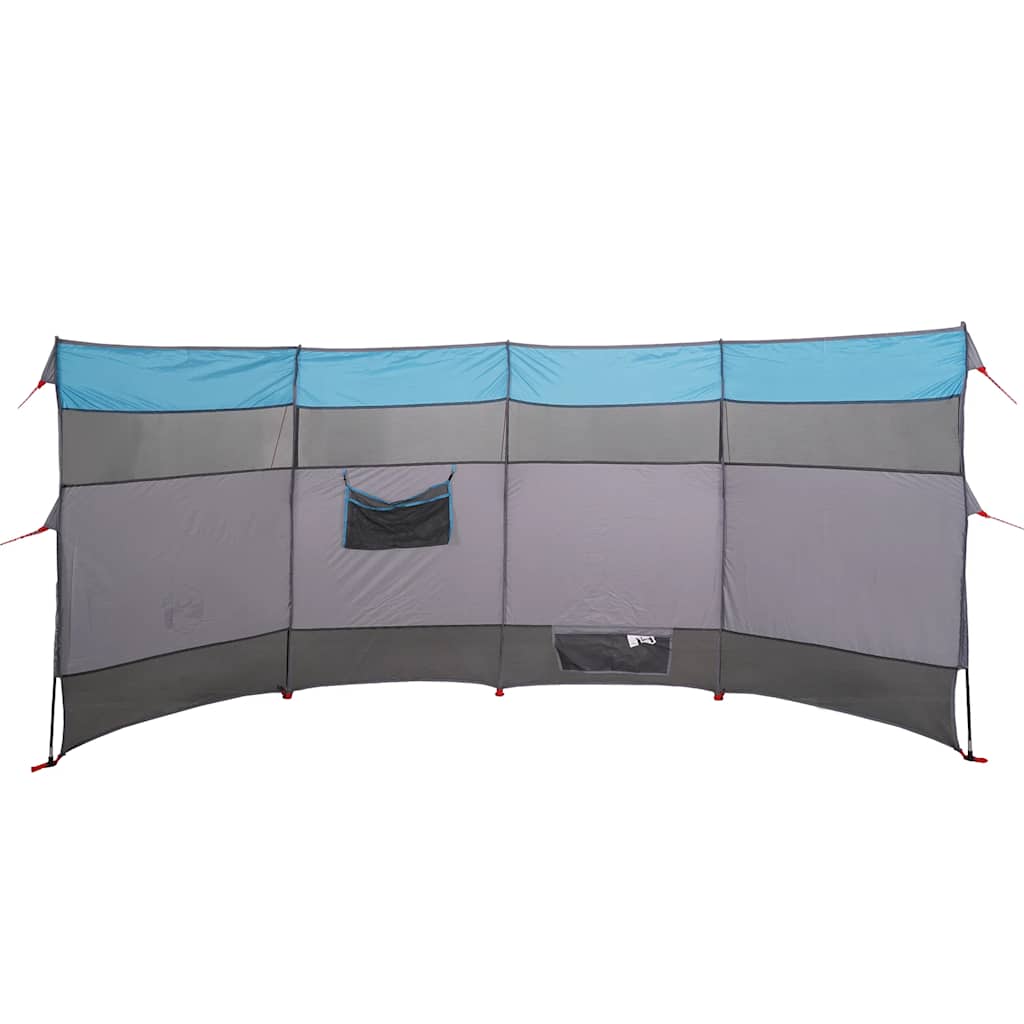 Frangivento da Campeggio Blu 366x152x152 cm Impermeabile