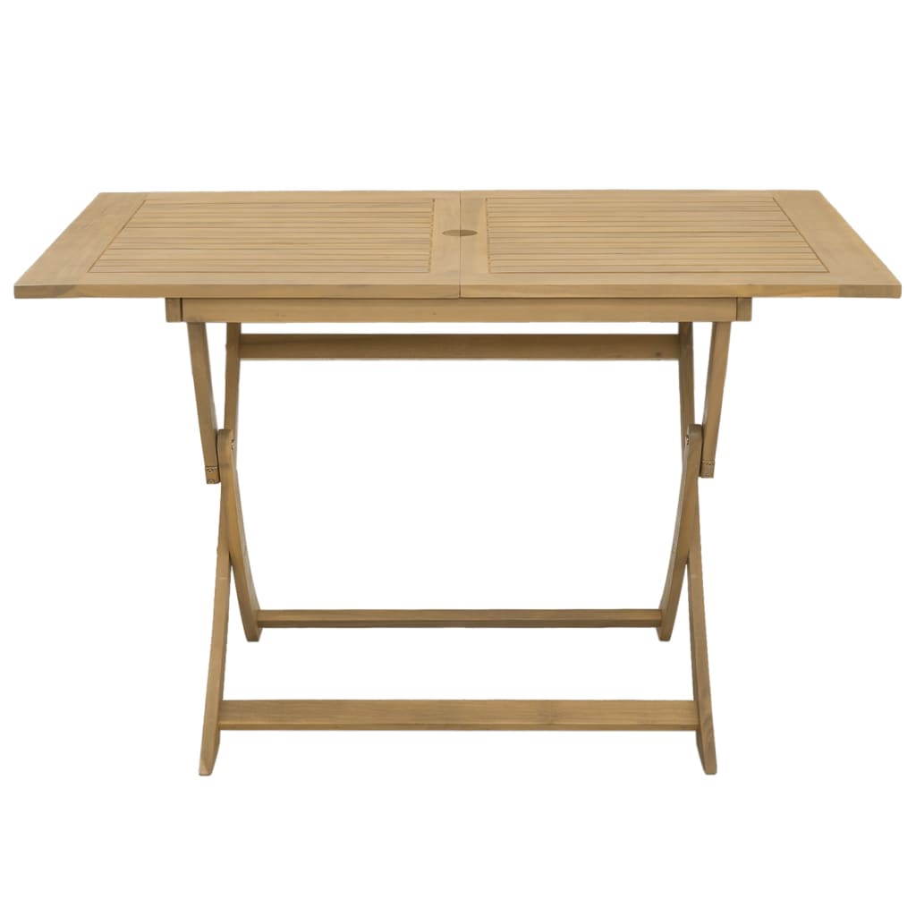 Tavolo da Giardino Pieghevole 120x70x75cm Legno Massello Acacia