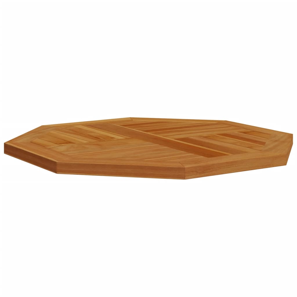 Piano per Tavolo 70x70x2,5 cm Ottagonale Legno Massello di Teak