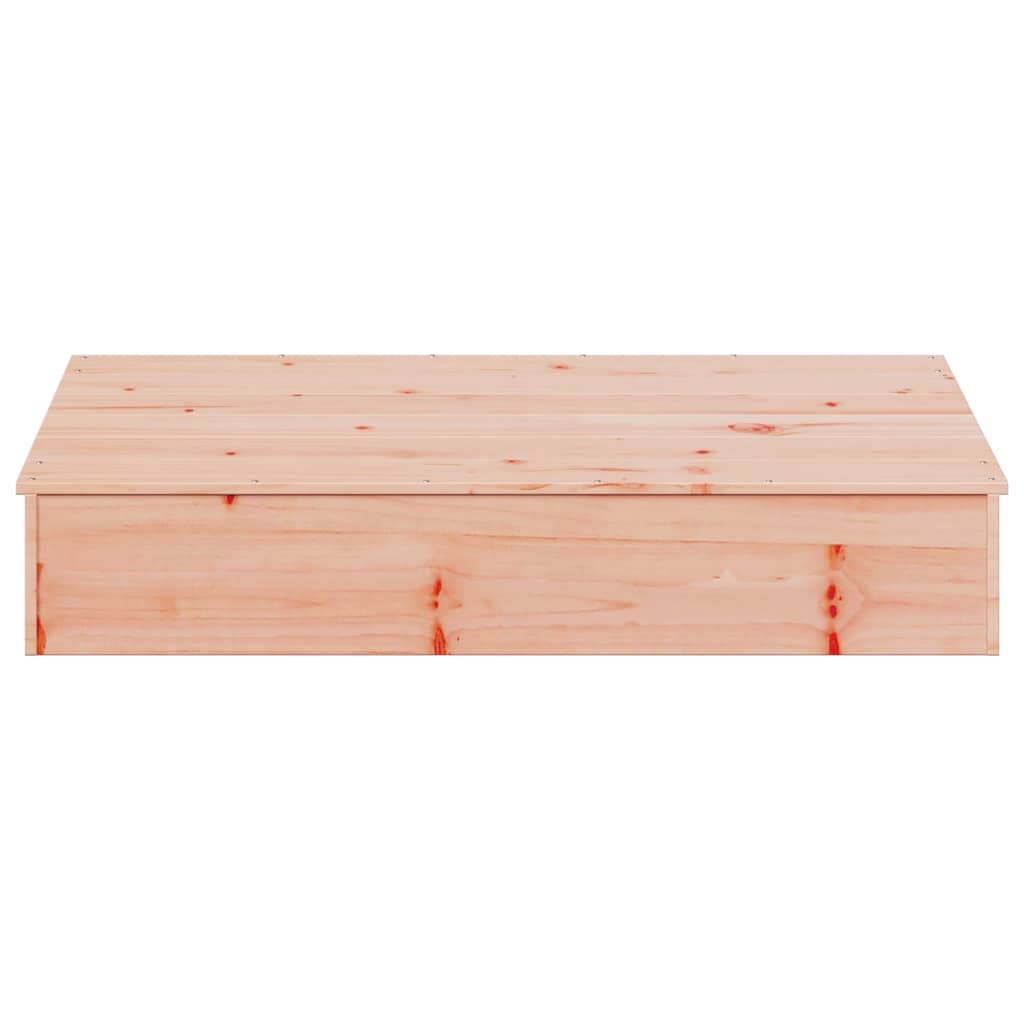 Sabbiera con Copertura 111x111x19,5 cm Legno Massello Douglas
