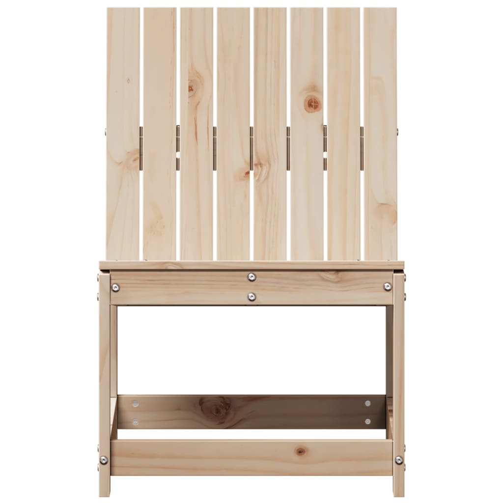 Sedia da Giardino 50,5x55x77 cm in Legno Massello di Pino