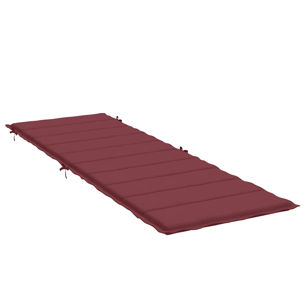 Cuscino per Lettino Prendisole Rosso Vino Mélange 186x58x3cm