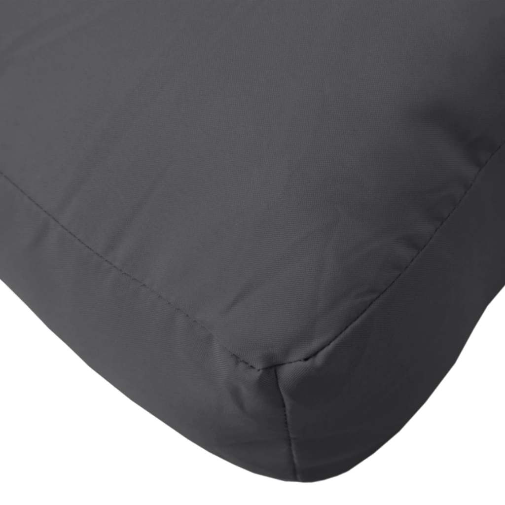 Cuscino per Pallet Antracite Mélange 60x60x9,5 cm in Tessuto