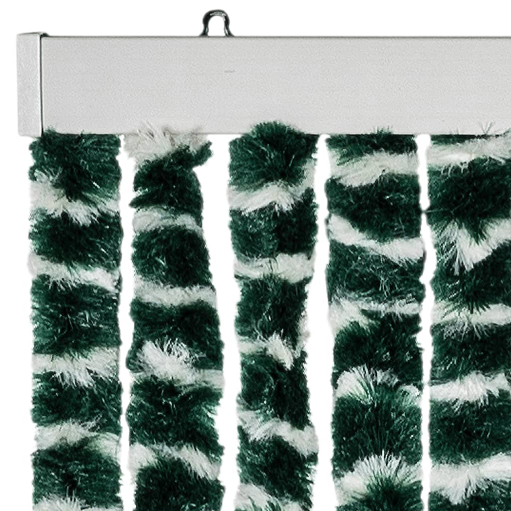 Tenda Antimosche Verde e Bianca 90x200 cm in Ciniglia