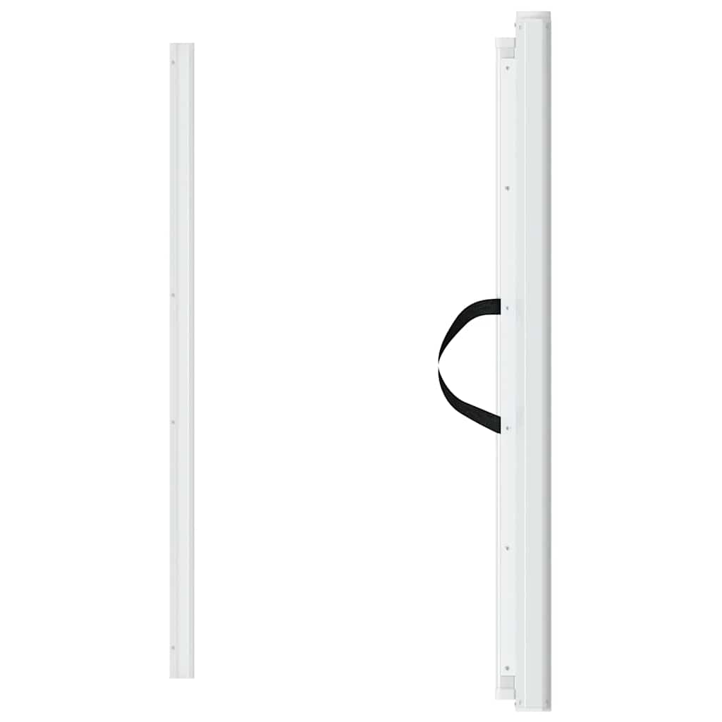 Cancelletto Retrattile per Animali Domestici Bianco 102,5x125cm