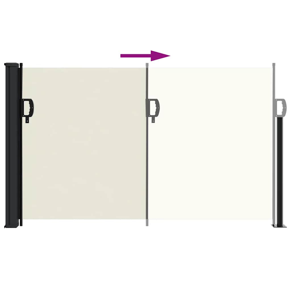 Tenda da Sole Laterale Retrattile Crema 117x300 cm