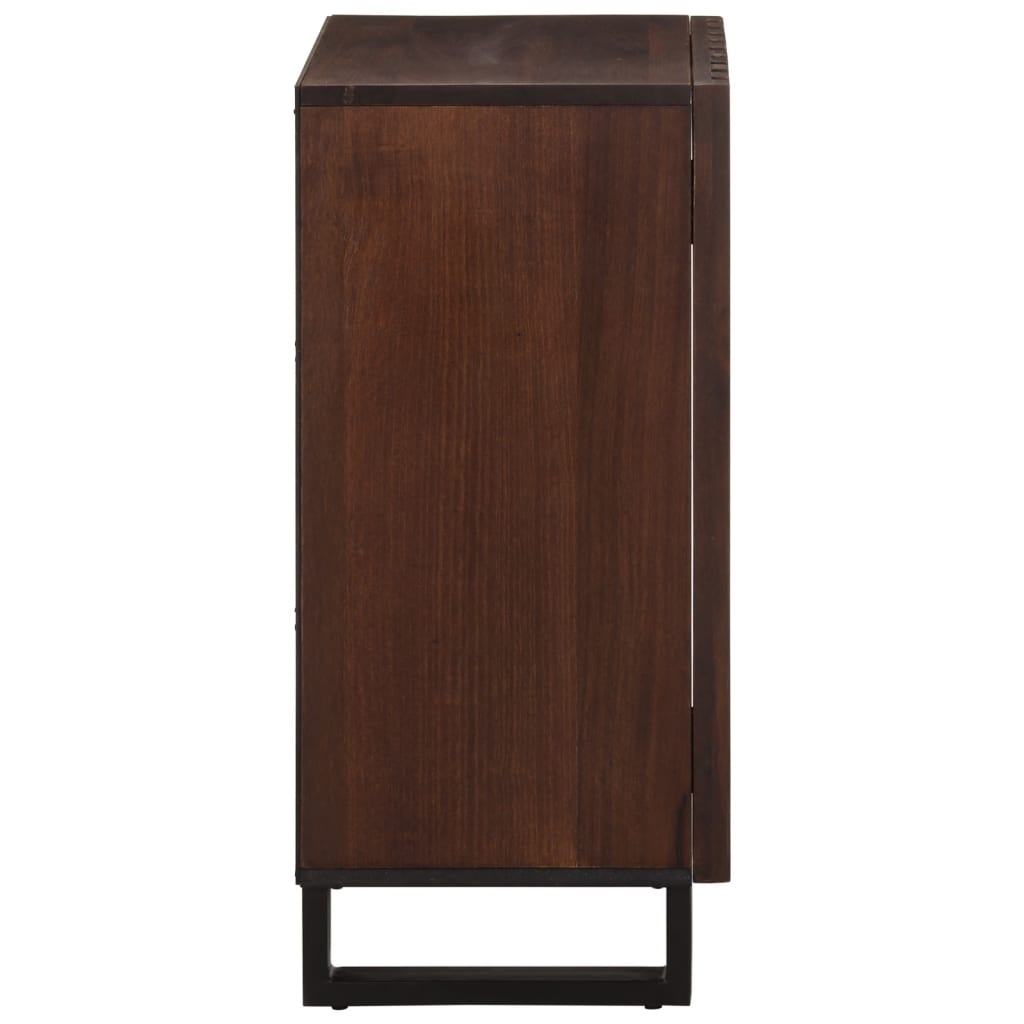 Credenza Marrone 40x34x75 cm in Legno Massello di Mango