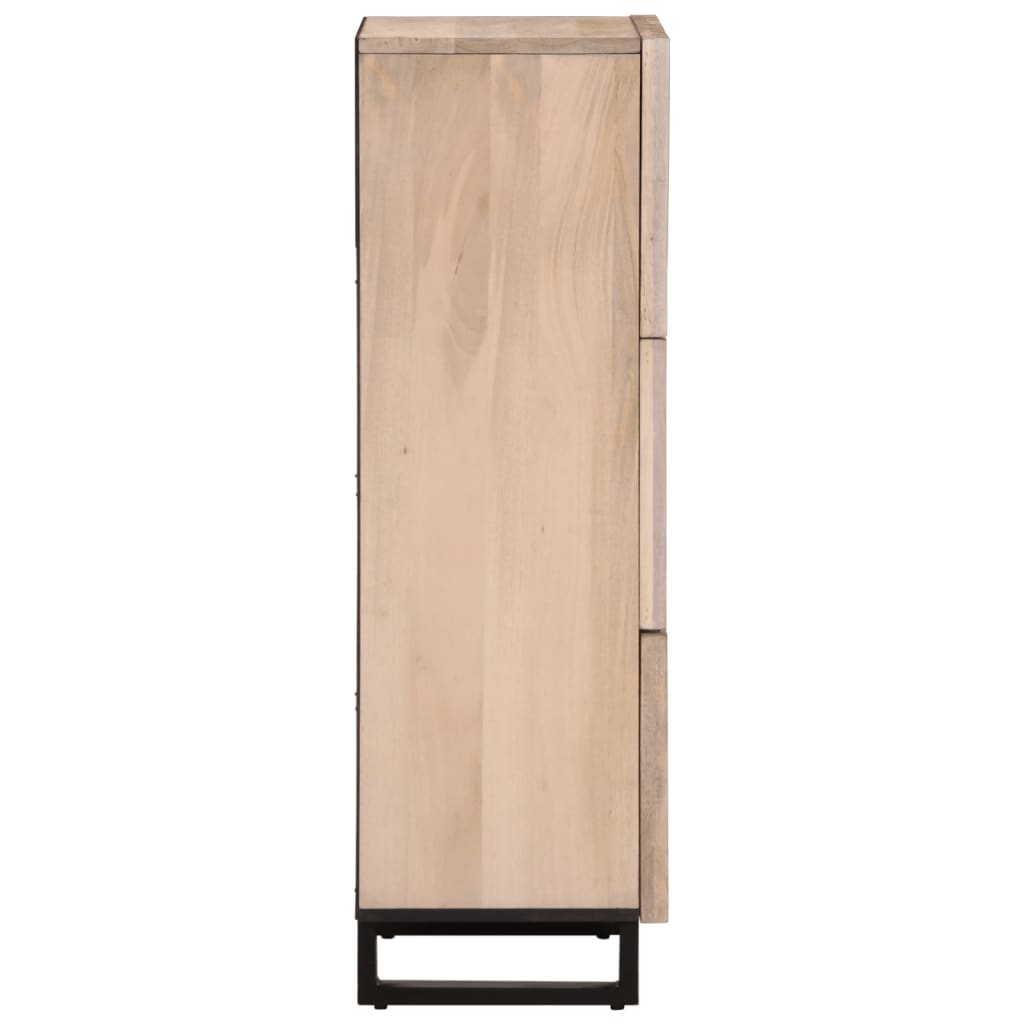 Credenza 40x34x110 cm in Legno Massello di Mango