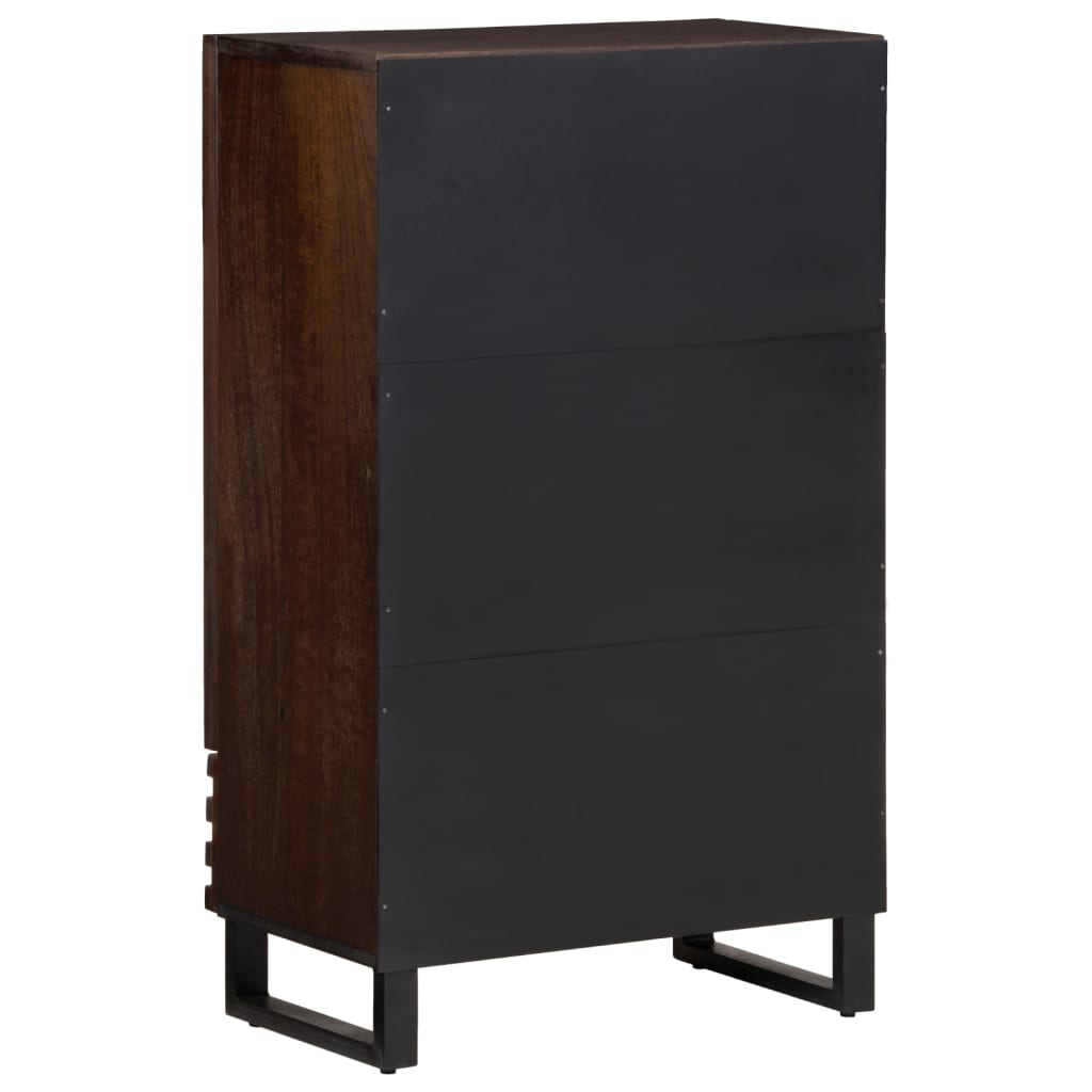 Credenza Marrone 60x34x100 cm in Legno Massello di Mango
